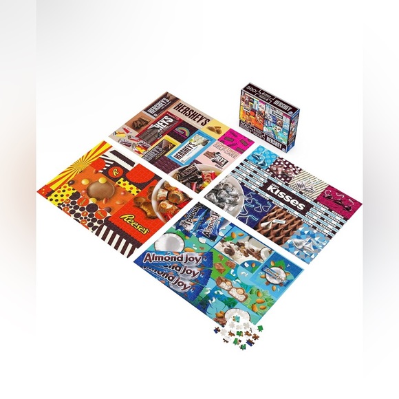 Hershey Puzzle Multipack Large 4 Puzzles 500 Piece - Picture 2 of 6